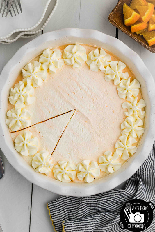 No Bake Orange Creamsicle Pie