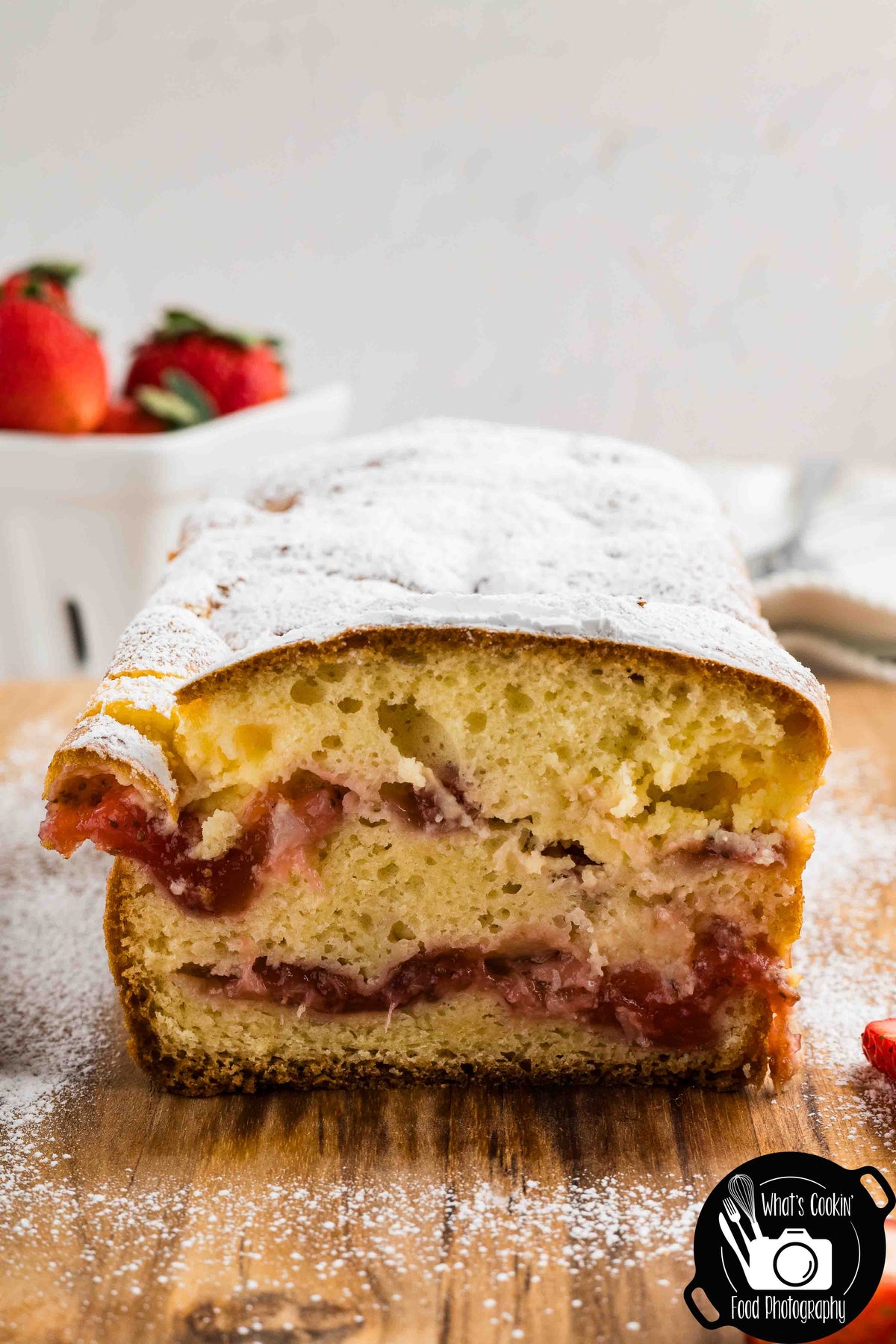 Strawberry Cream Cheese Loaf Cake