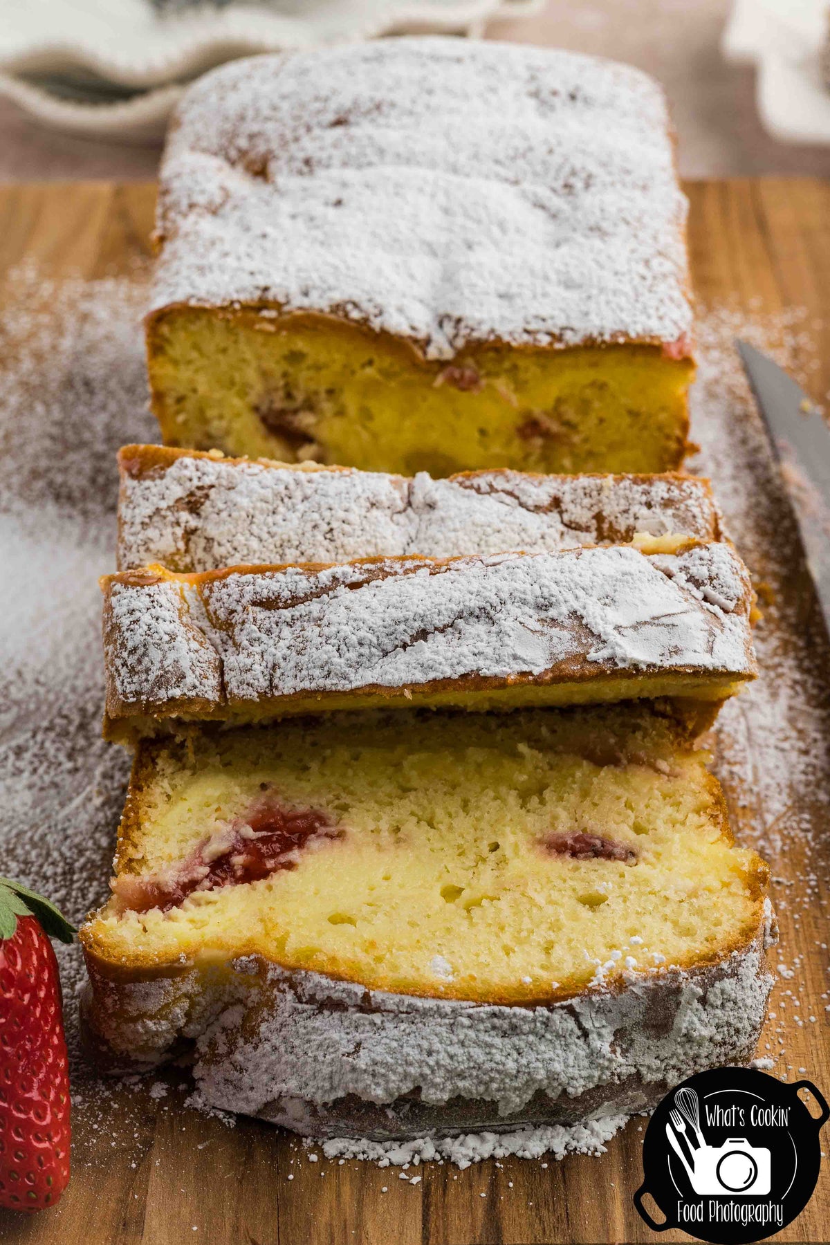 Strawberry Cream Cheese Loaf Cake
