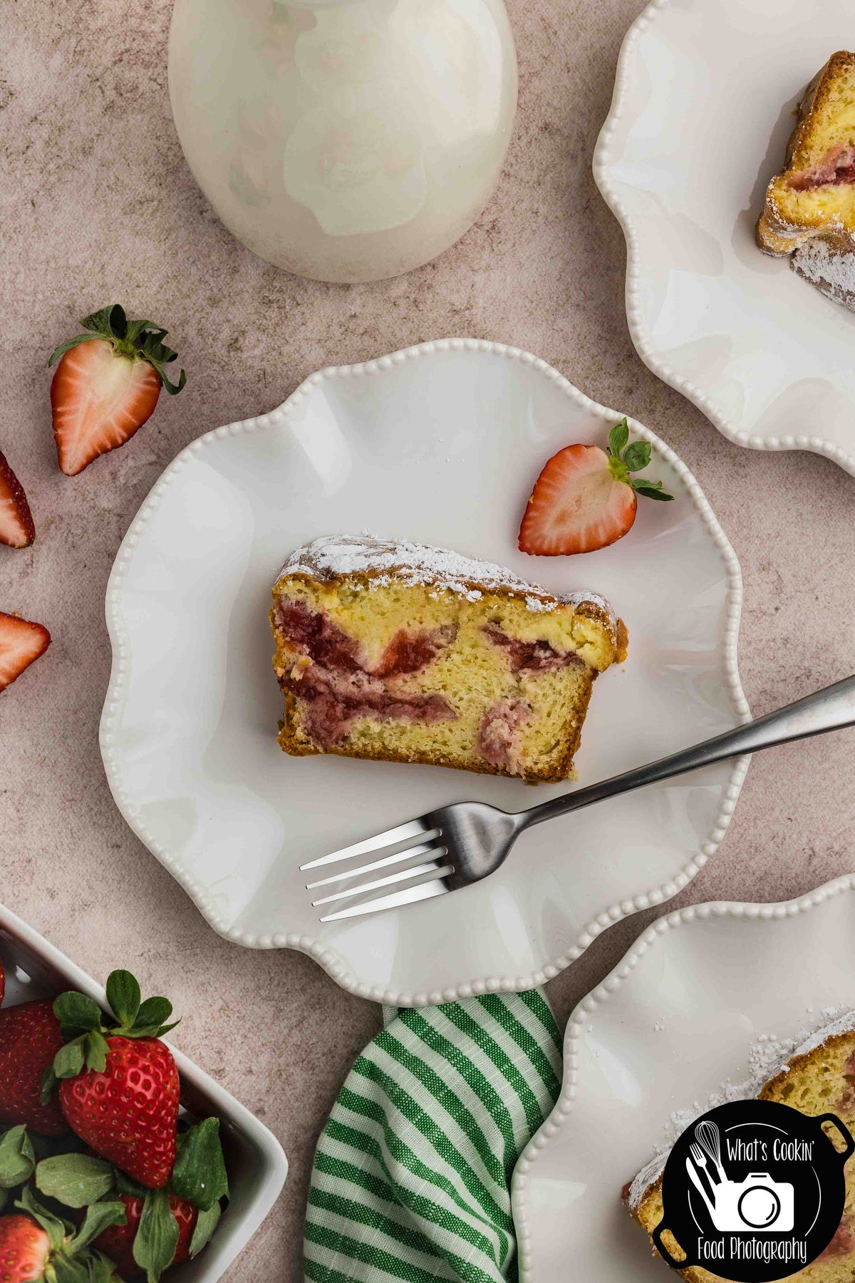 Strawberry Cream Cheese Loaf Cake
