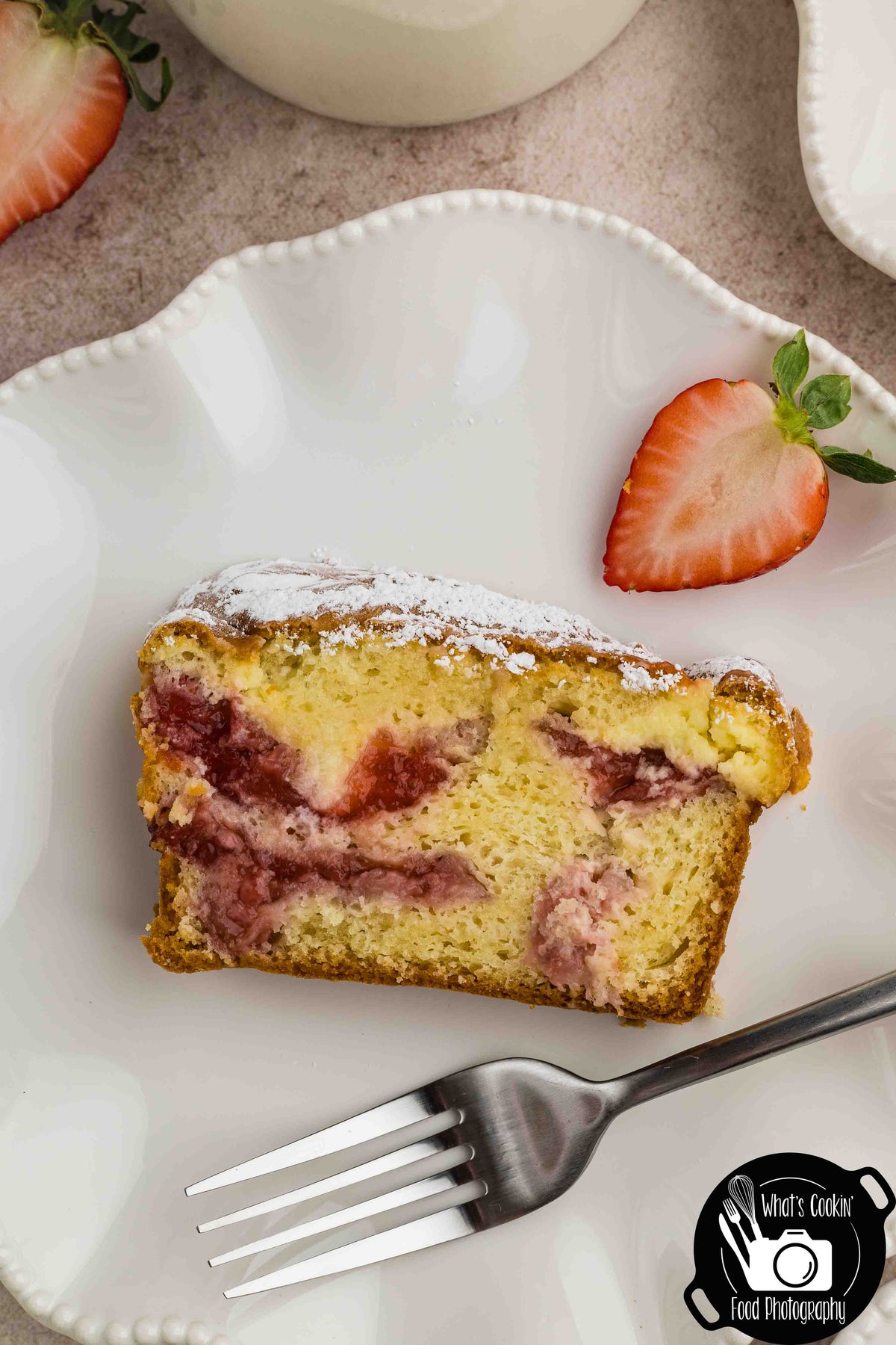 Strawberry Cream Cheese Loaf Cake
