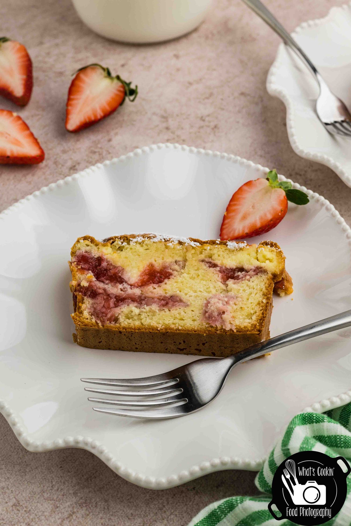 Strawberry Cream Cheese Loaf Cake