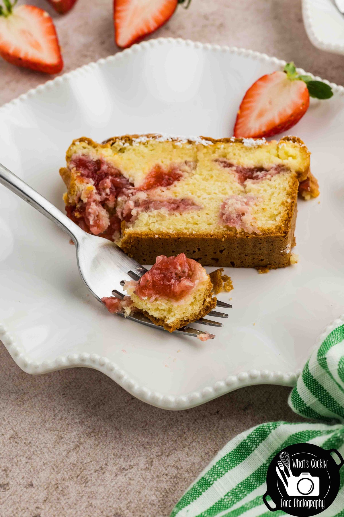 Strawberry Cream Cheese Loaf Cake