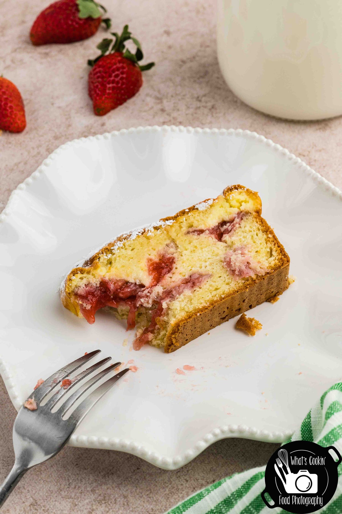 Strawberry Cream Cheese Loaf Cake