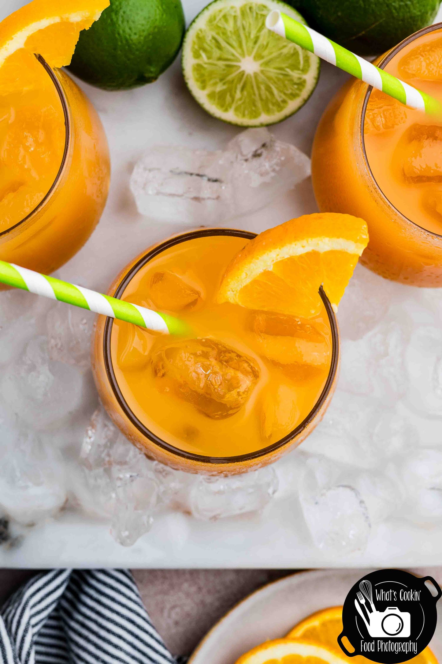 Summer Citrus Glow Mocktail (Orange, Pineapple, and Mango Juice)