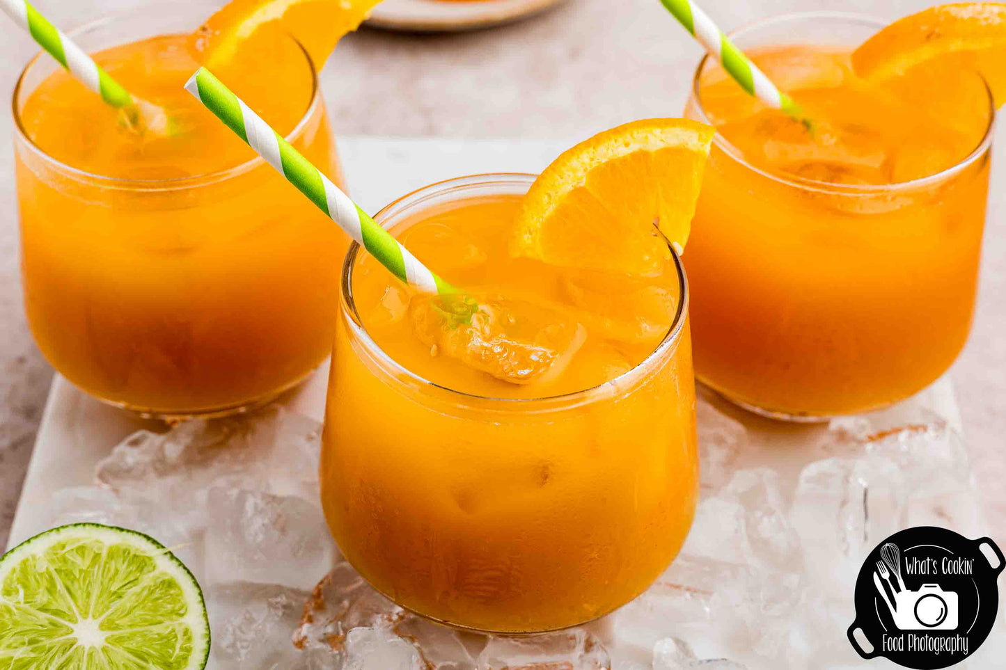 Summer Citrus Glow Mocktail (Orange, Pineapple, and Mango Juice)