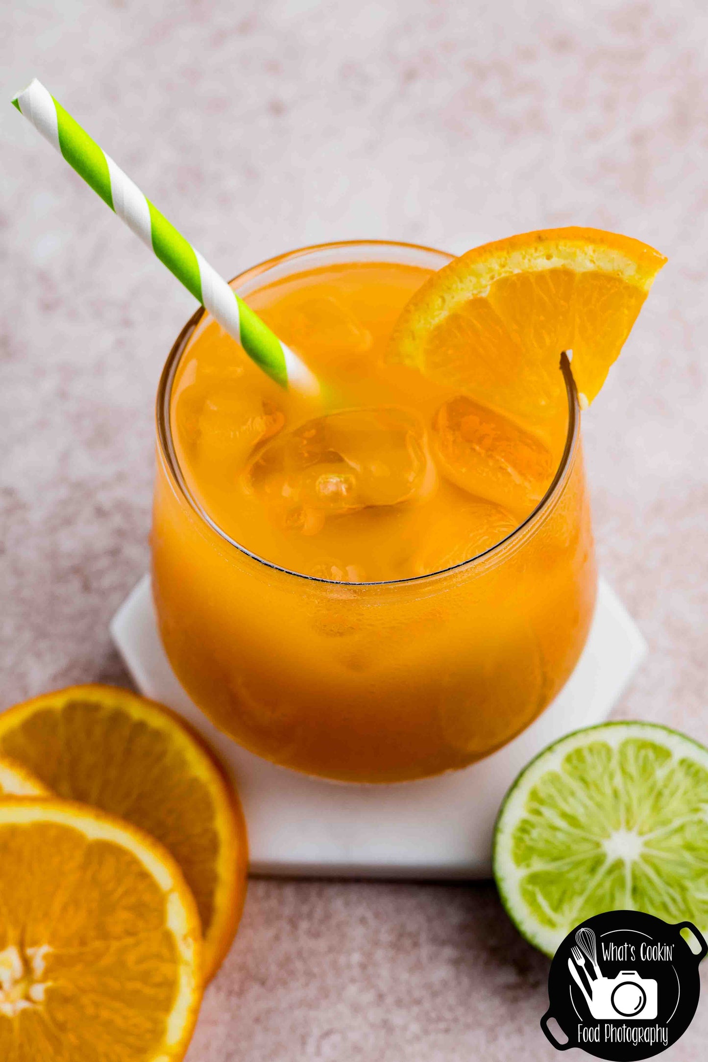 Summer Citrus Glow Mocktail (Orange, Pineapple, and Mango Juice)