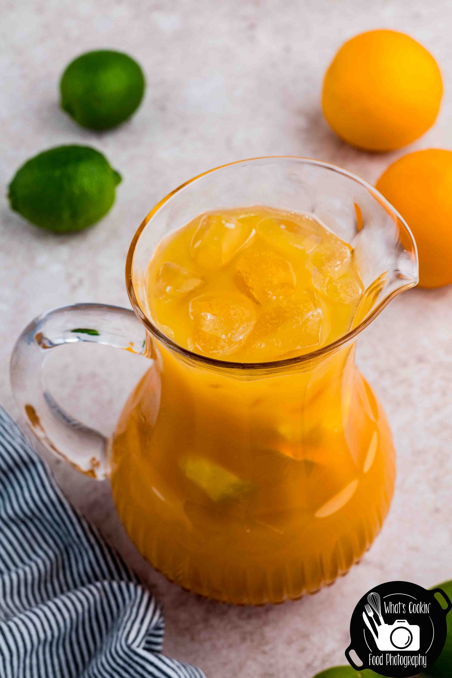 Summer Citrus Glow Mocktail (Orange, Pineapple, and Mango Juice)