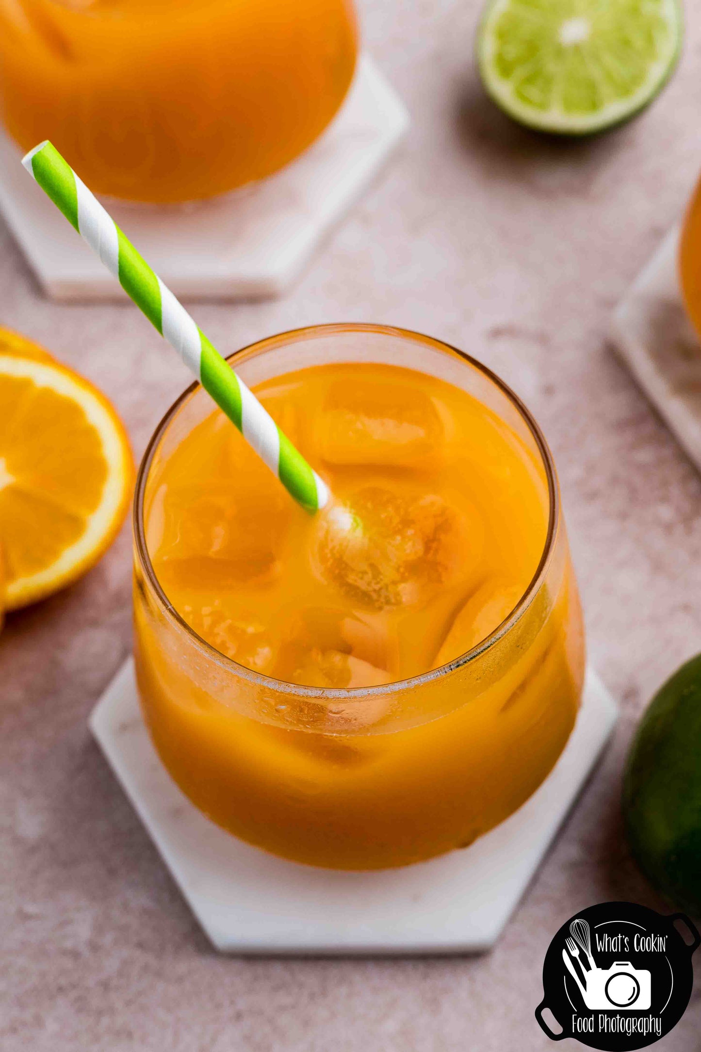 Summer Citrus Glow Mocktail (Orange, Pineapple, and Mango Juice)