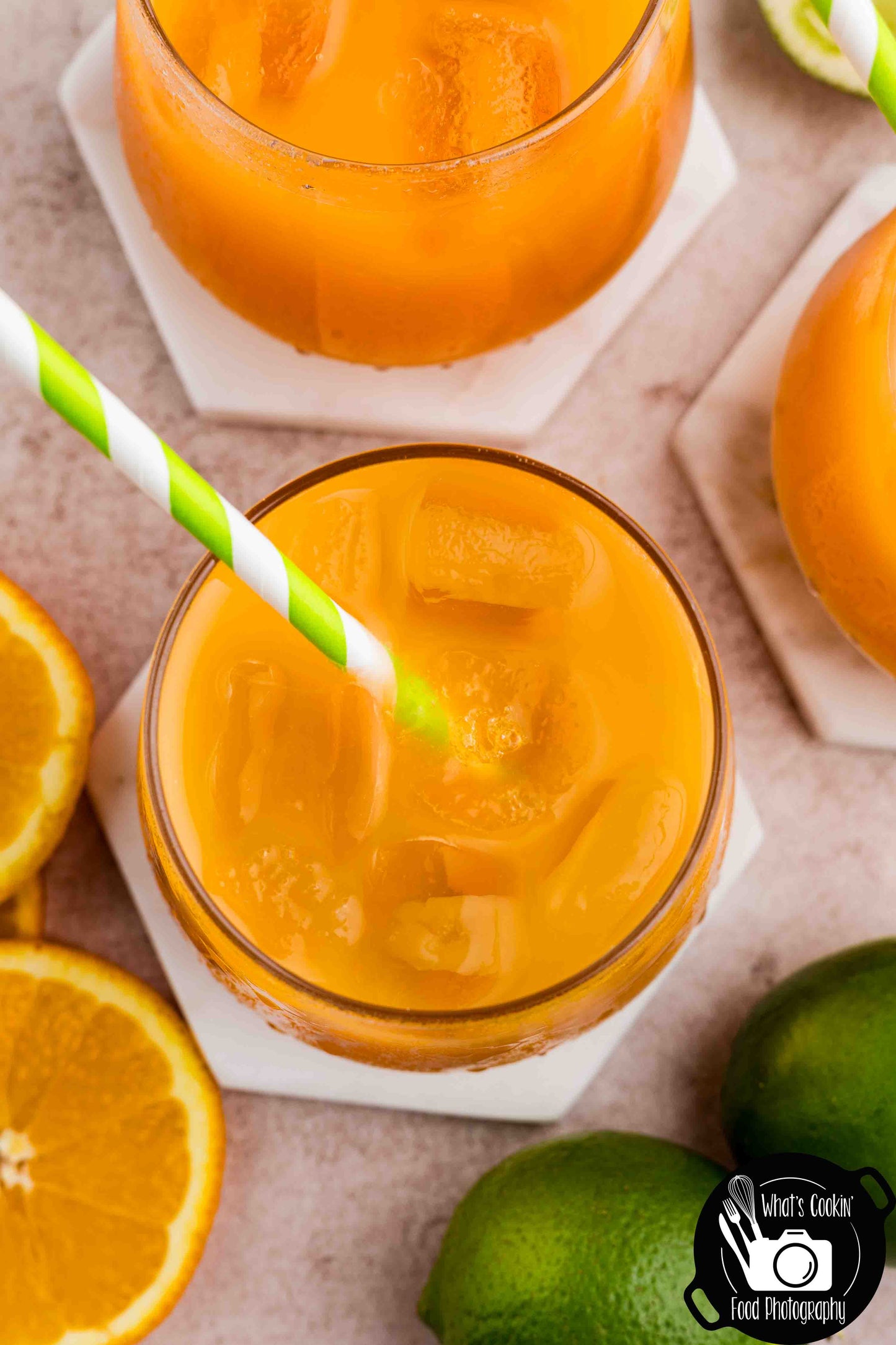 Summer Citrus Glow Mocktail (Orange, Pineapple, and Mango Juice)