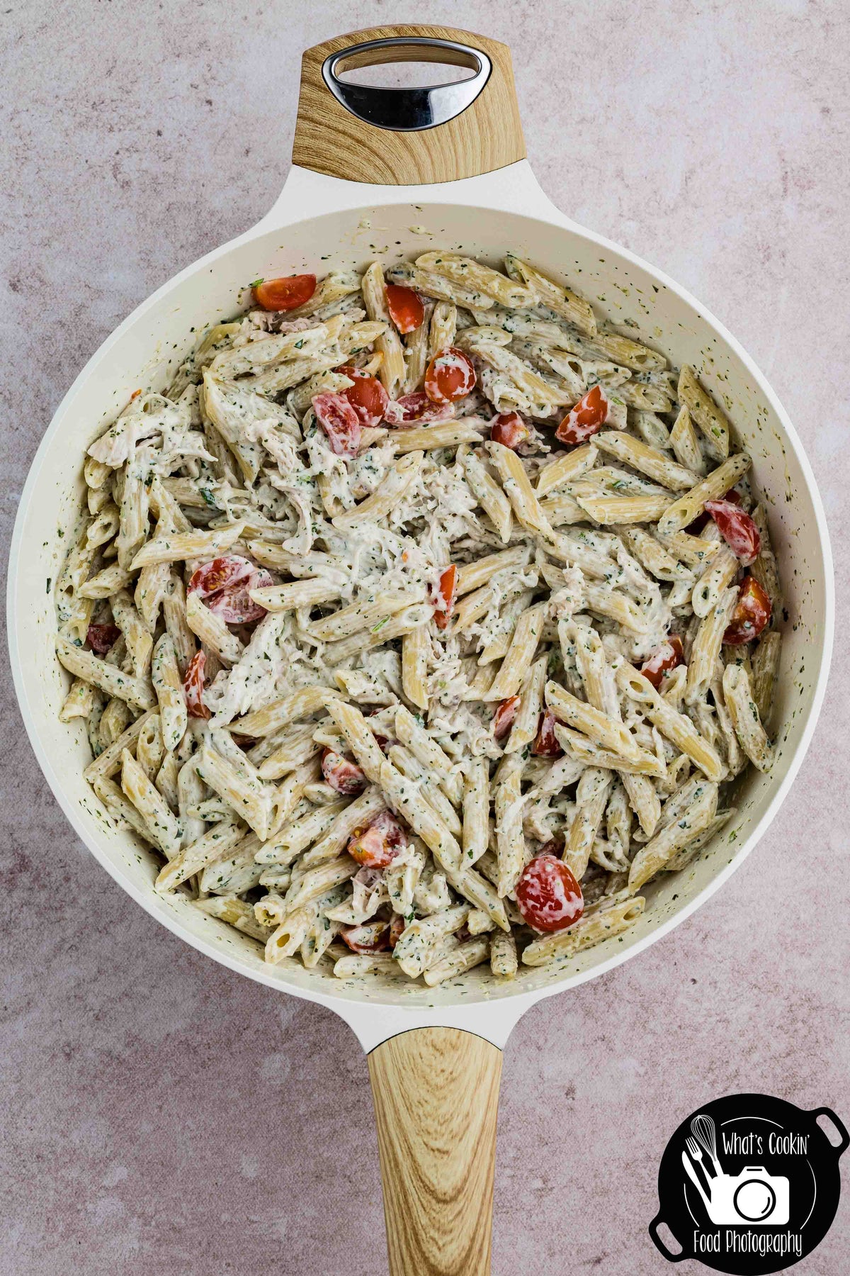 Basil Pesto Pasta Bake