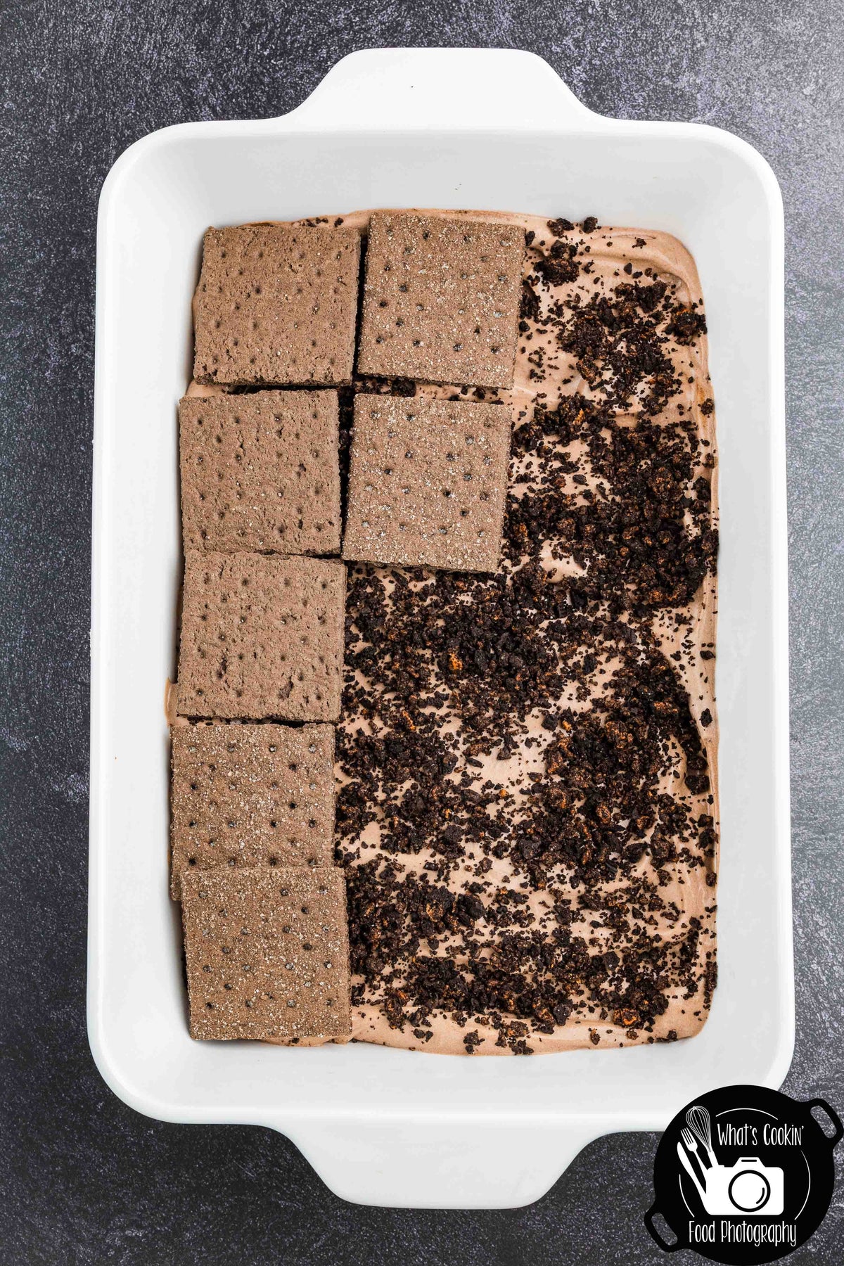 No Bake Halloween Oreo Dessert