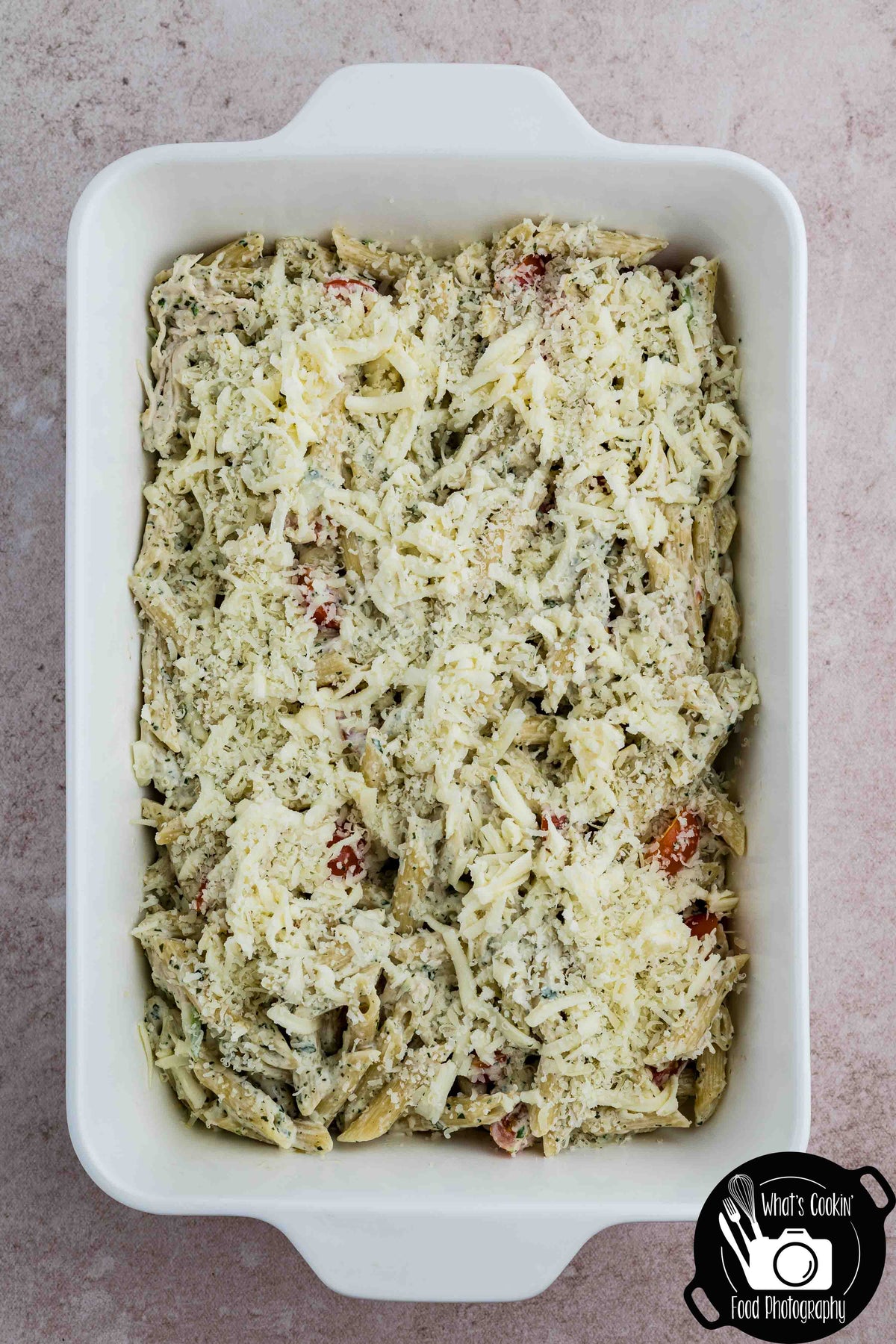 Basil Pesto Pasta Bake