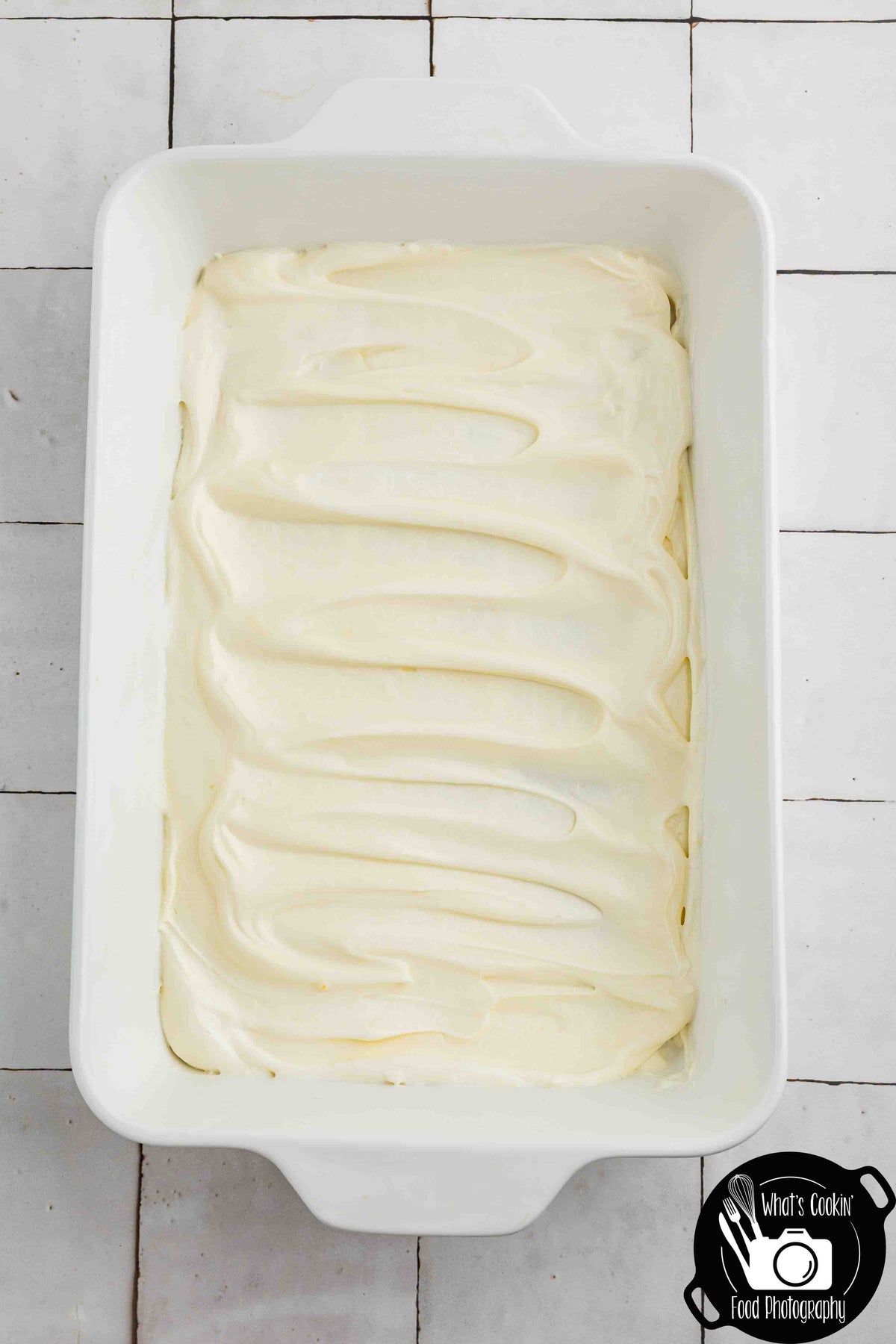 No Bake Caramel Apple Eclair Cake