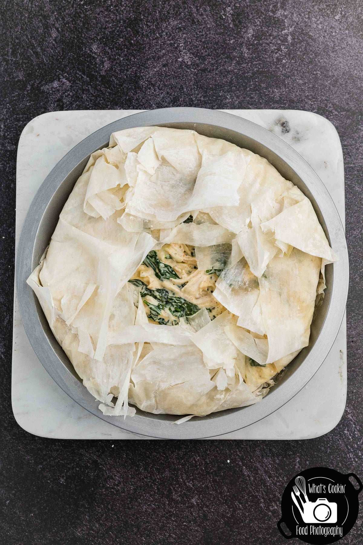 Mummy Chicken & Spinach Phyllo Pie