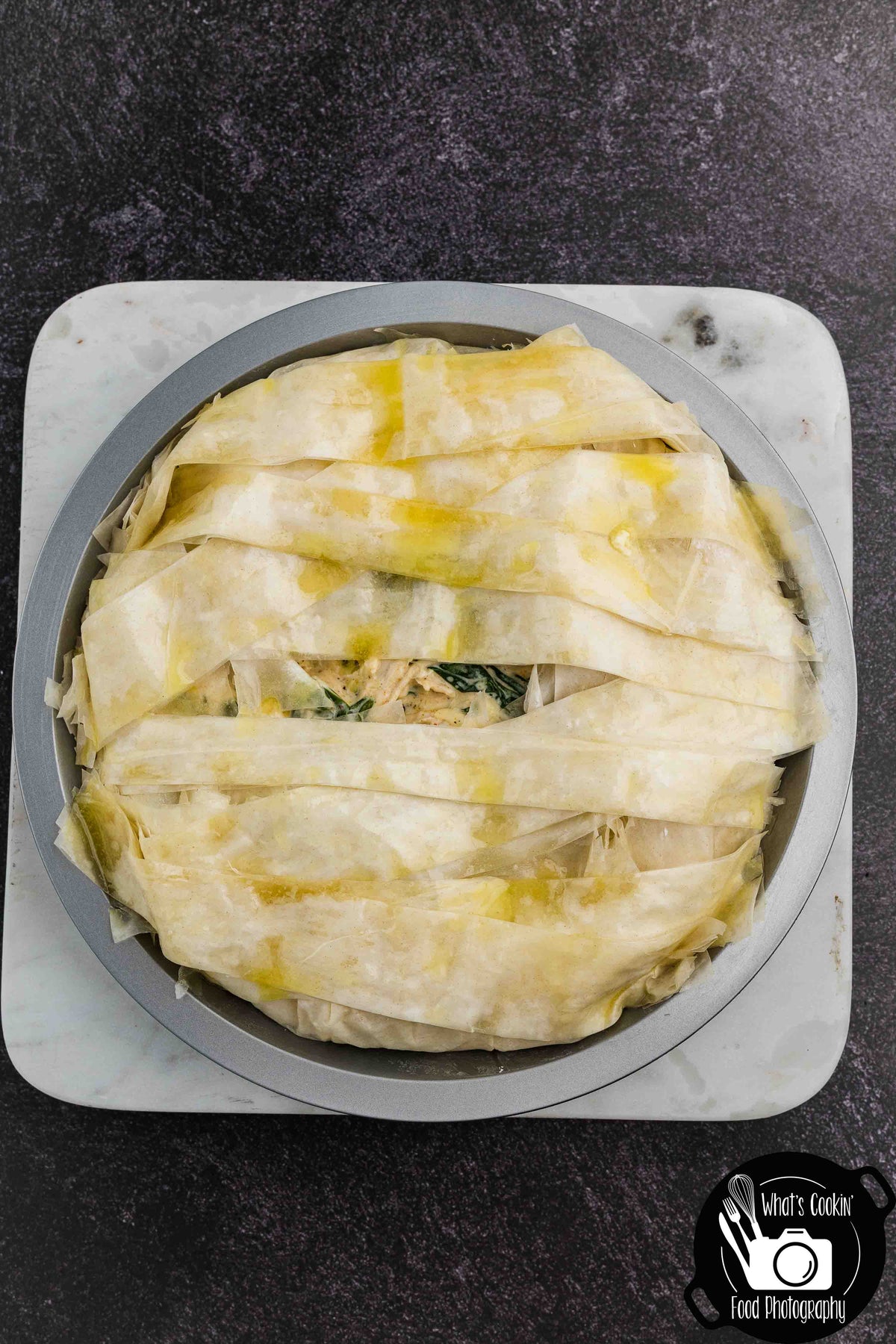 Mummy Chicken & Spinach Phyllo Pie