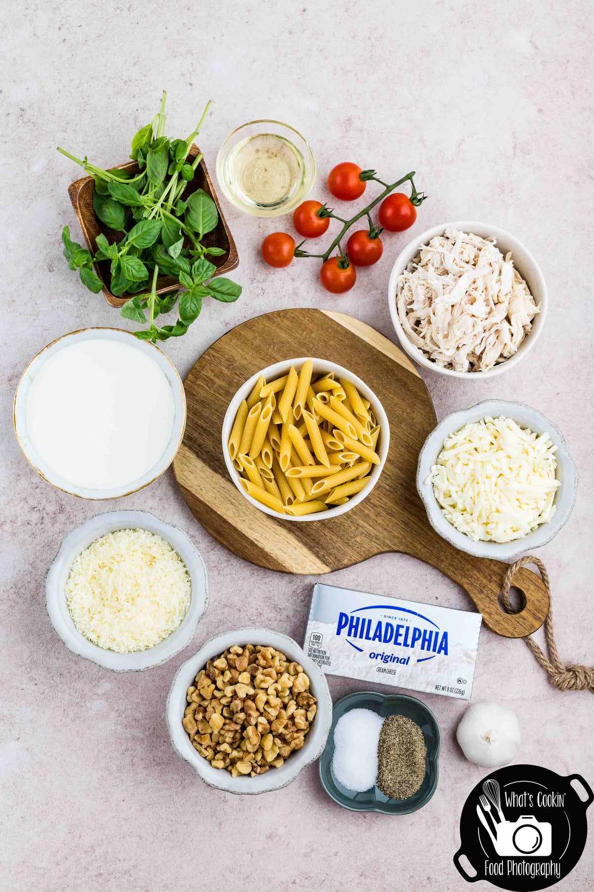 Basil Pesto Pasta Bake