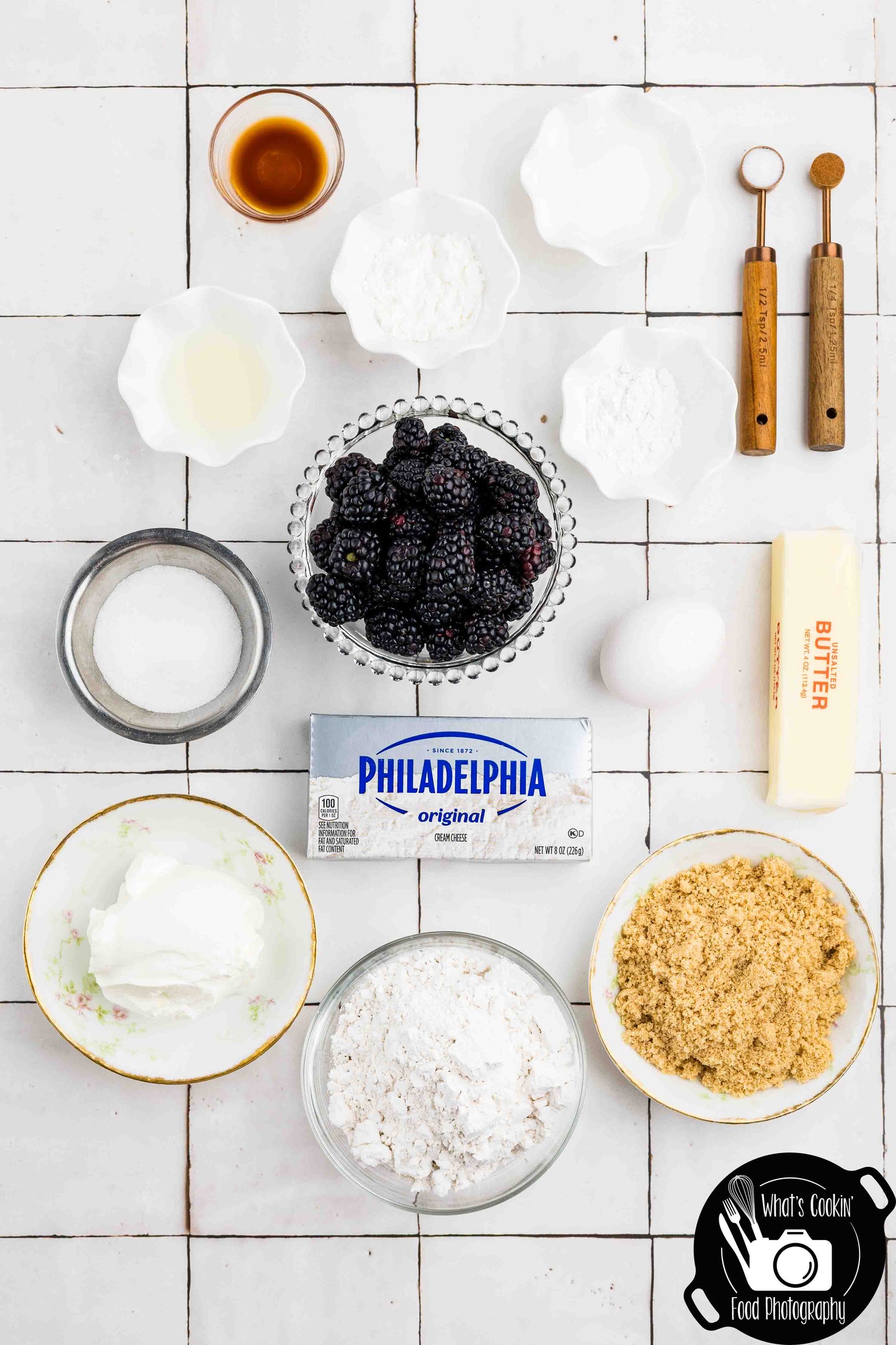 Brown Butter Blackberry Cream Skillet Cake