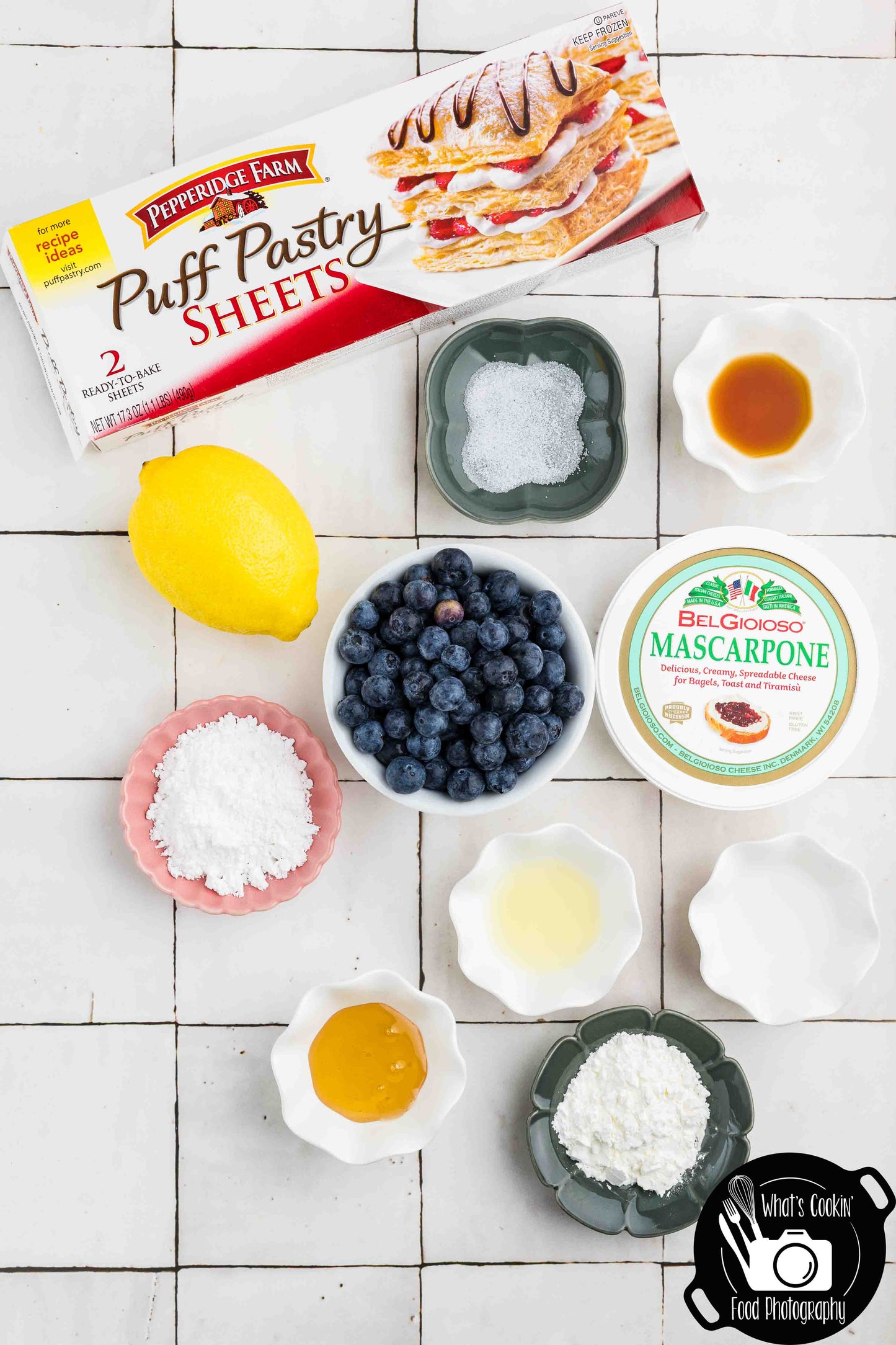 Blueberry Cheese Puff Pastry