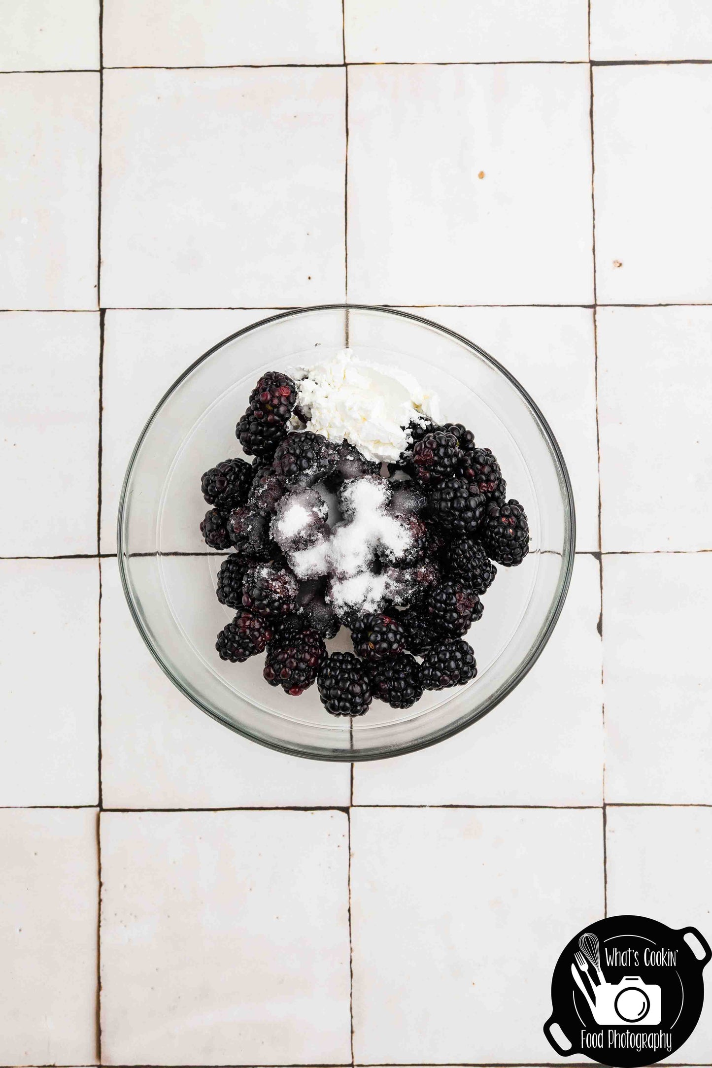Brown Butter Blackberry Cream Skillet Cake