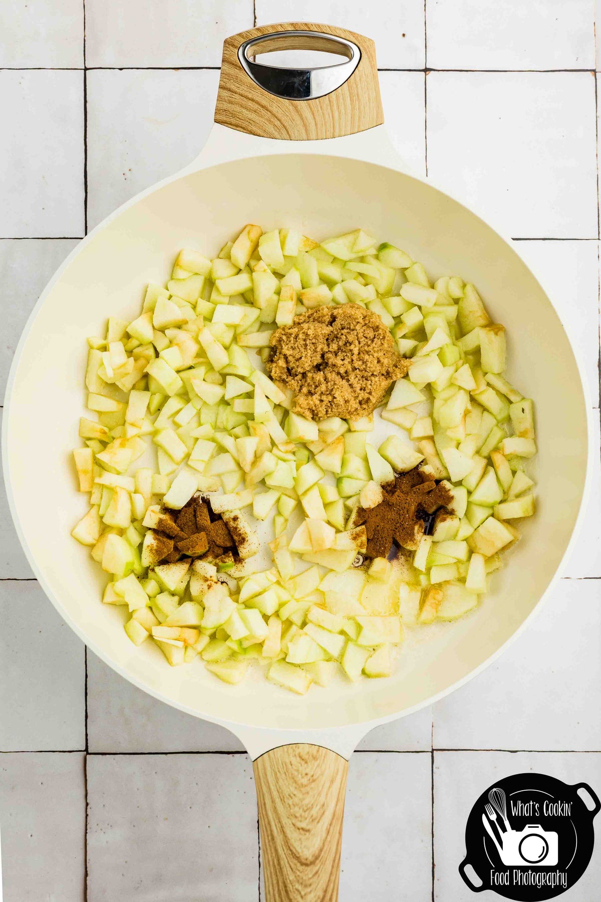 No Bake Caramel Apple Eclair Cake