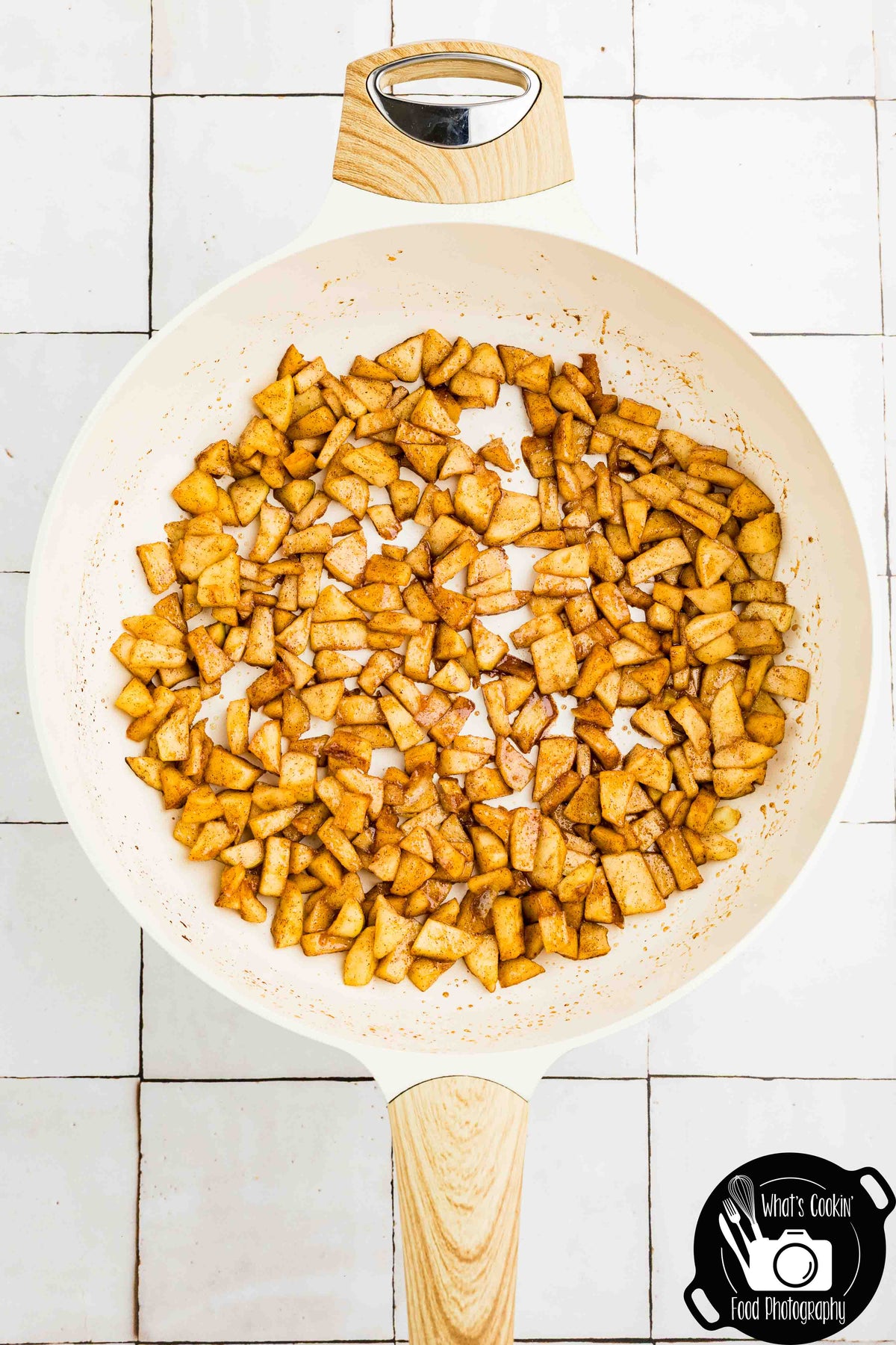 No Bake Caramel Apple Eclair Cake