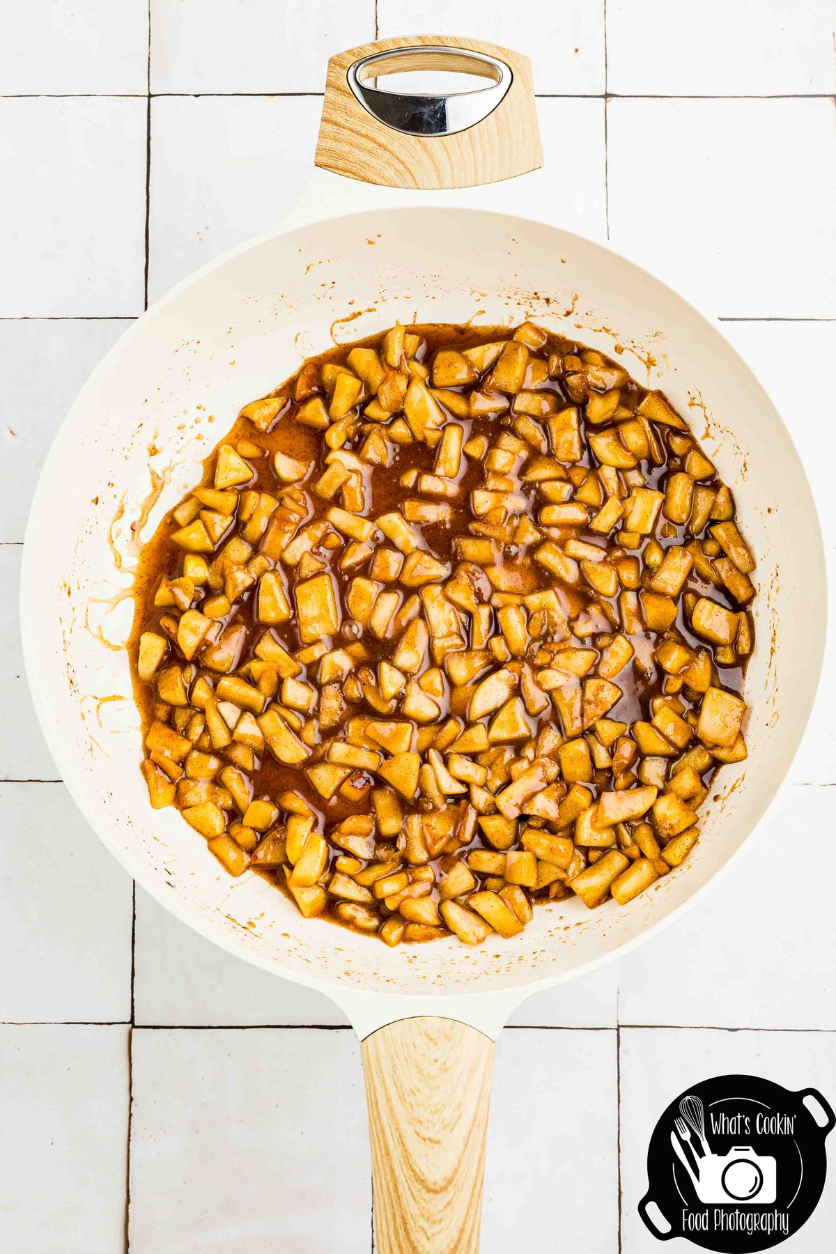 No Bake Caramel Apple Eclair Cake