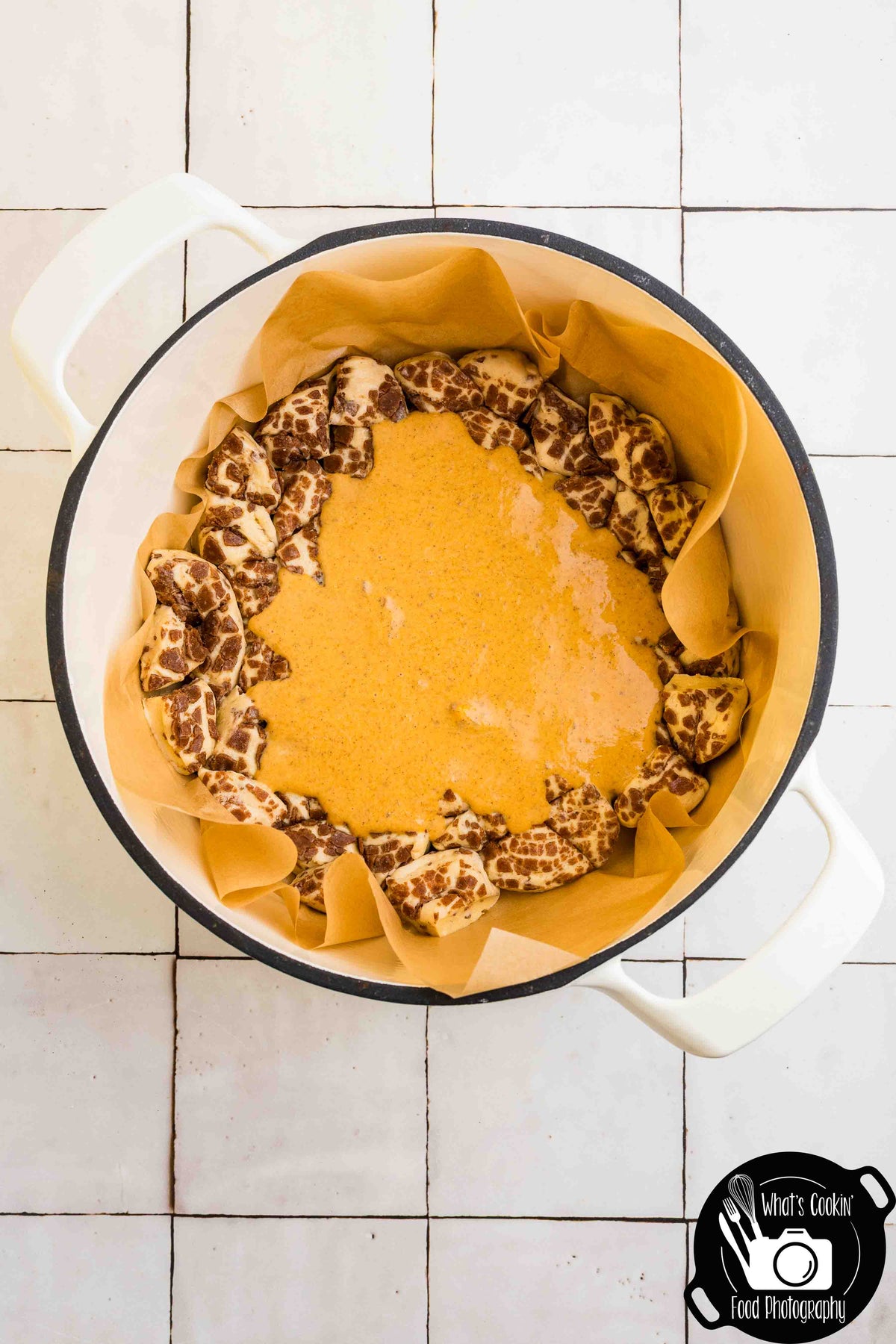 Dutch Oven Pumpkin Sticky Bun Cobbler