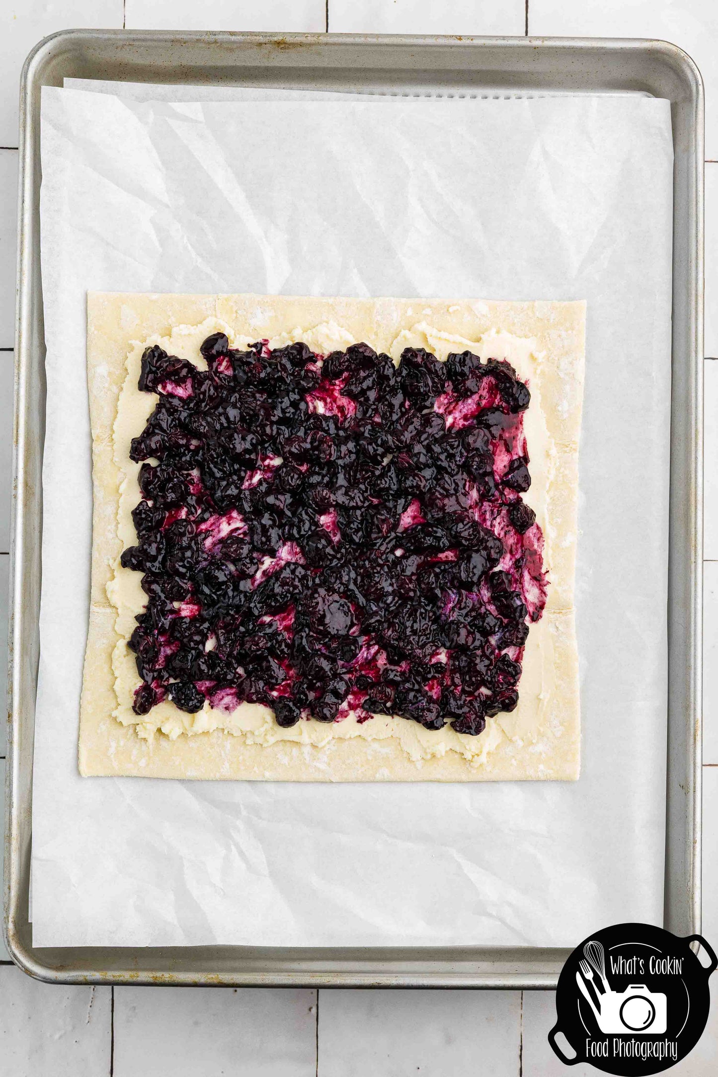 Blueberry Cheese Puff Pastry