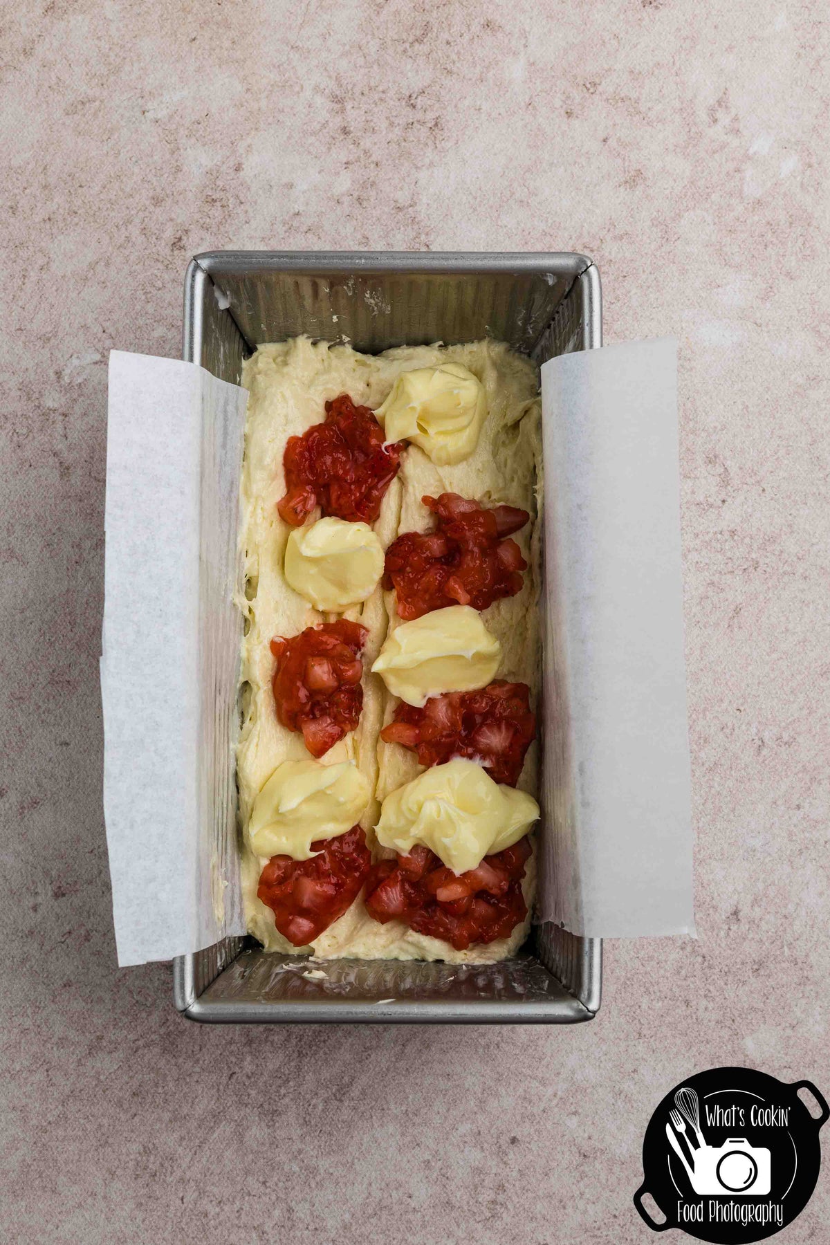 Strawberry Cream Cheese Loaf Cake