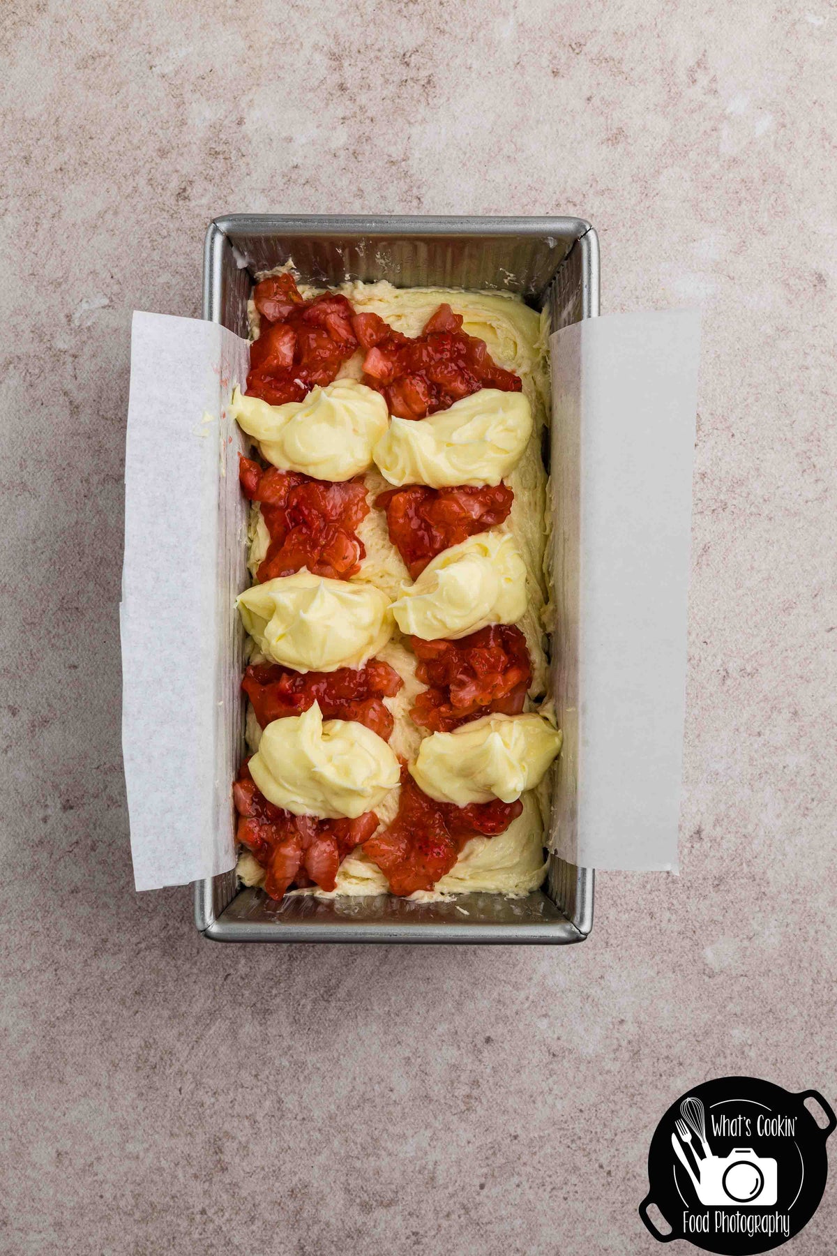 Strawberry Cream Cheese Loaf Cake